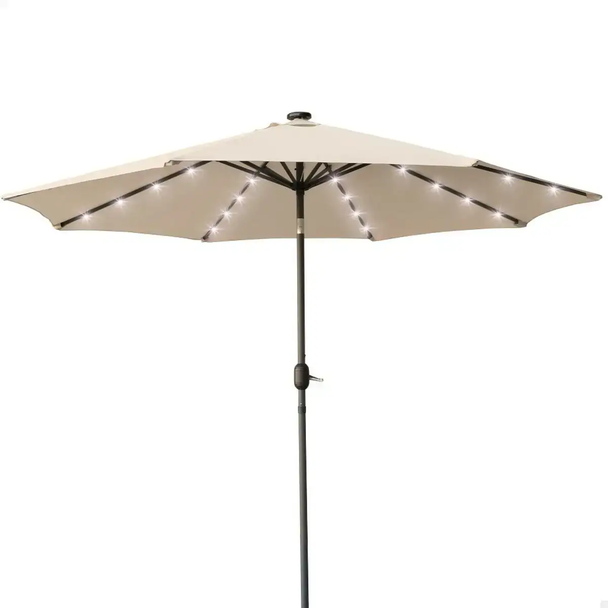 Parasol aktive lumiere led 300 x 250 x 300 cm acier creme o 300 cm_7295. DIAYTAR COTE D'IVOIRE - Là où la Qualité se Marque d'une Touche Côte d'Ivoireaise. Naviguez à travers notre boutique en ligne et choisissez des produits qui allient excellence et tradition.