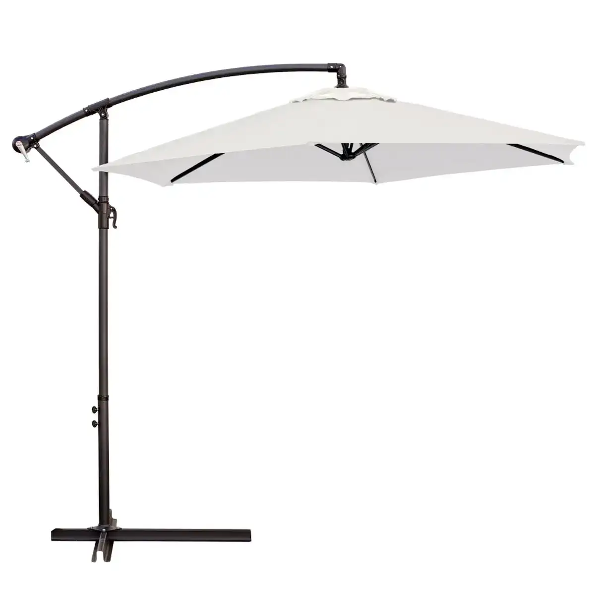 Parasol monty beige aluminium 270 cm_6312. DIAYTAR COTE D'IVOIRE - Votre Escapade Shopping Virtuelle. Explorez notre boutique en ligne et dénichez des trésors qui évoquent la culture et le savoir-faire sénégalais, un clic à la fois.
