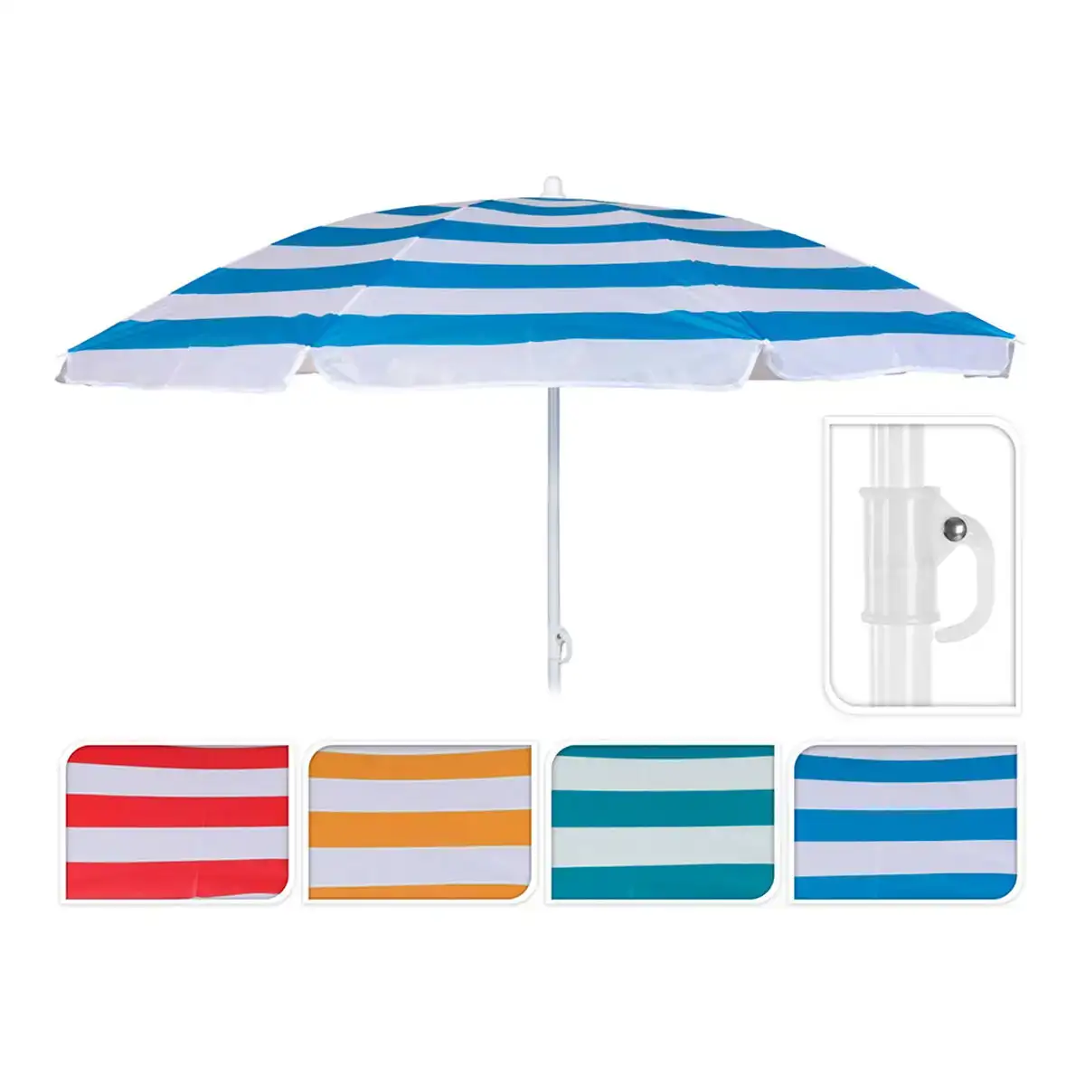 Parasol plage o 145 cm 180 cm mediterraneen_4849. Plongez dans l'Expérience DIAYTAR COTE D'IVOIRE - Où Chaque Produit a une Histoire. Explorez notre boutique en ligne pour trouver des articles qui incarnent la passion et la créativité du Côte d'Ivoire.