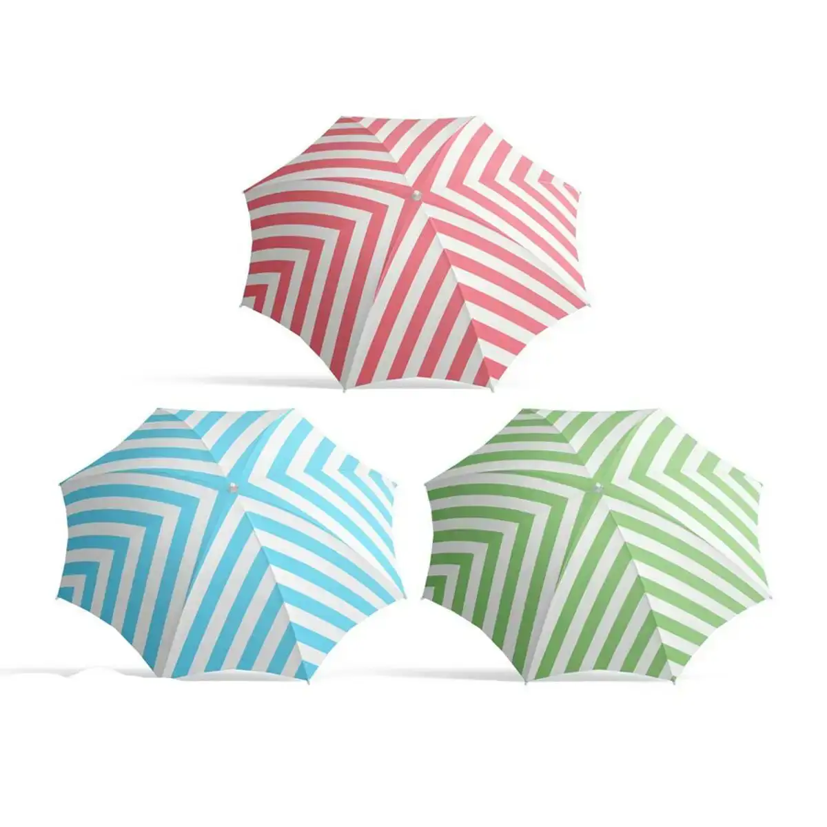 Parasol rayures o 160 cm_2398. DIAYTAR COTE D'IVOIRE - L'Art de Vivre avec Authenticité. Explorez notre gamme de produits artisanaux et découvrez des articles qui apportent une touche unique à votre vie.