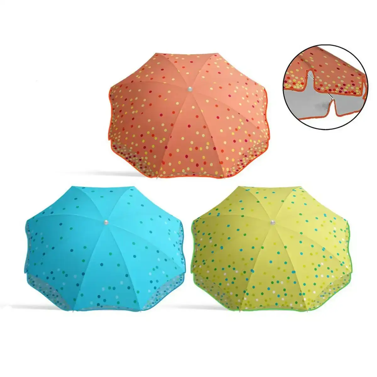 Parasol taupes o 180 cm_4774. Bienvenue sur DIAYTAR COTE D'IVOIRE - Où le Shopping est une Affaire Personnelle. Découvrez notre sélection et choisissez des produits qui reflètent votre unicité et votre individualité.