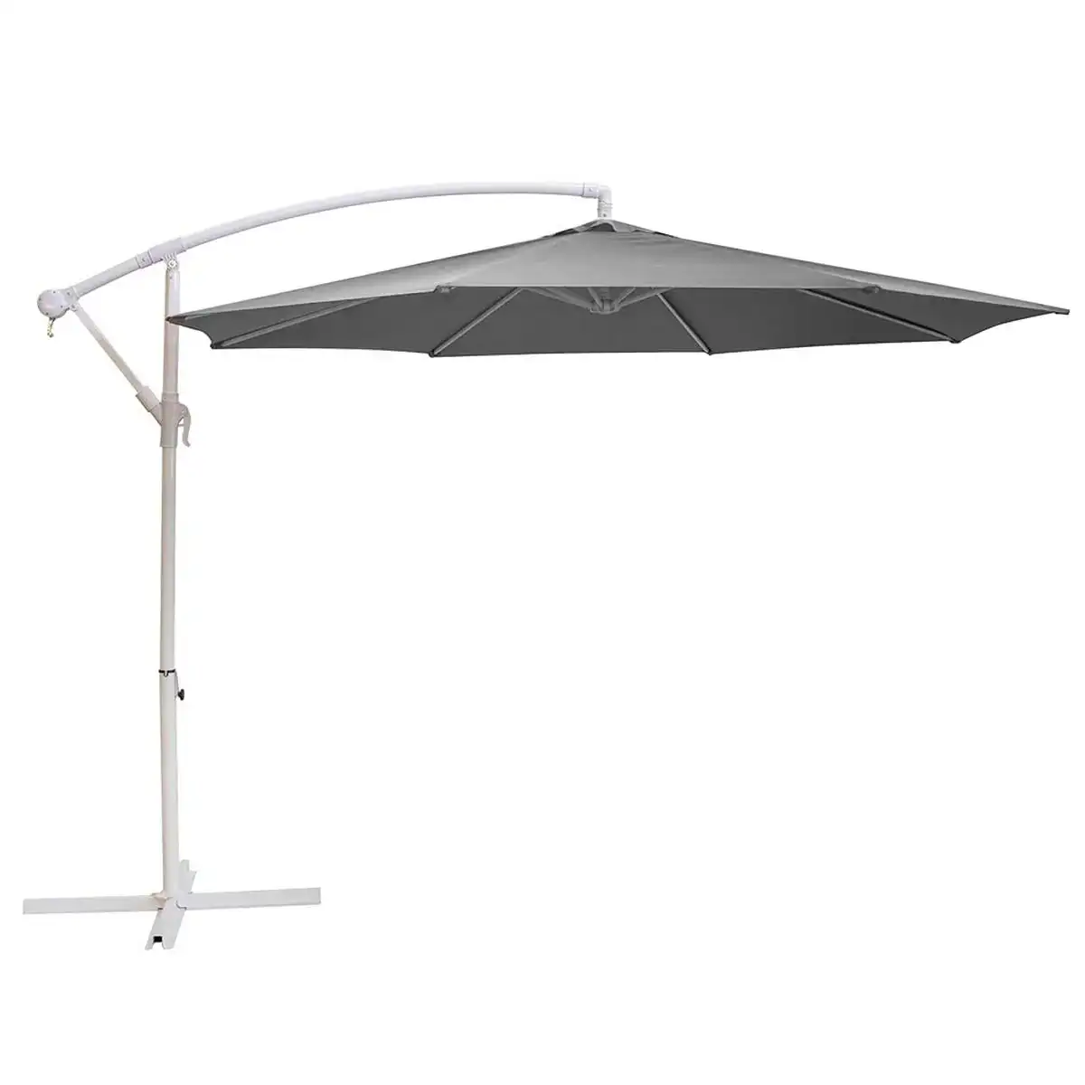 Parasol thais gris aluminium 300 cm_3637. Bienvenue chez DIAYTAR COTE D'IVOIRE - Où le Shopping Devient une Aventure. Découvrez notre collection diversifiée et explorez des produits qui reflètent la diversité du Côte d'Ivoire.
