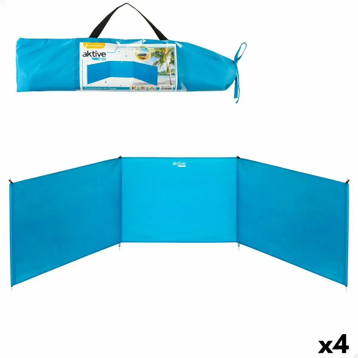 Paravent aktive 200 x 84 x 2 cm 4 unites _5891. Entrez dans l'Univers de DIAYTAR COTE D'IVOIRE - Où Chaque Produit a son Éclat Unique. Explorez notre gamme variée et choisissez des articles qui illuminent votre quotidien.