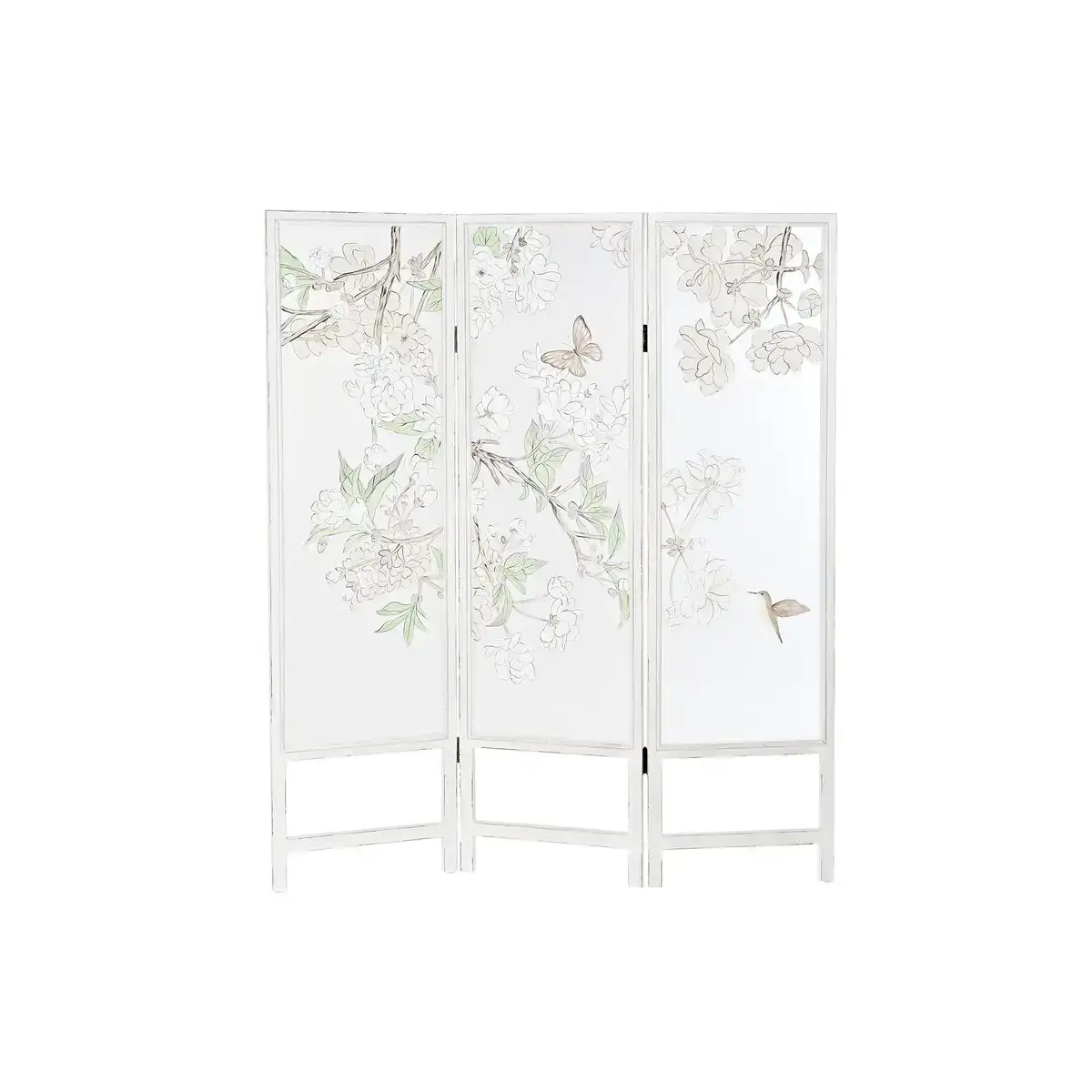Paravent dkd home decor fleurs bois nylon 150 x 2 x 180 cm _6217. DIAYTAR COTE D'IVOIRE - Votre Portail vers l'Extraordinaire. Parcourez nos collections et découvrez des produits qui vous emmènent au-delà de l'ordinaire, créant une expérience de shopping mémorable.
