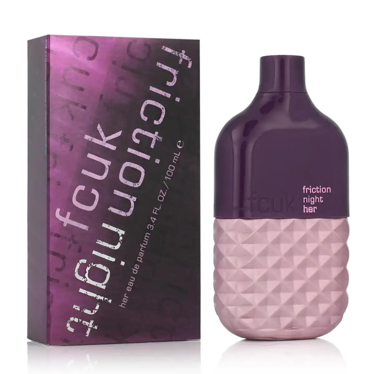 Parfum femme fcuk edt 100 ml friction night for women_1732. DIAYTAR COTE D'IVOIRE - Votre Passage Vers l'Excellence Shopping. Découvrez un catalogue en ligne qui offre une expérience d'achat exceptionnelle, avec des produits soigneusement sélectionnés pour satisfaire tous les goûts.