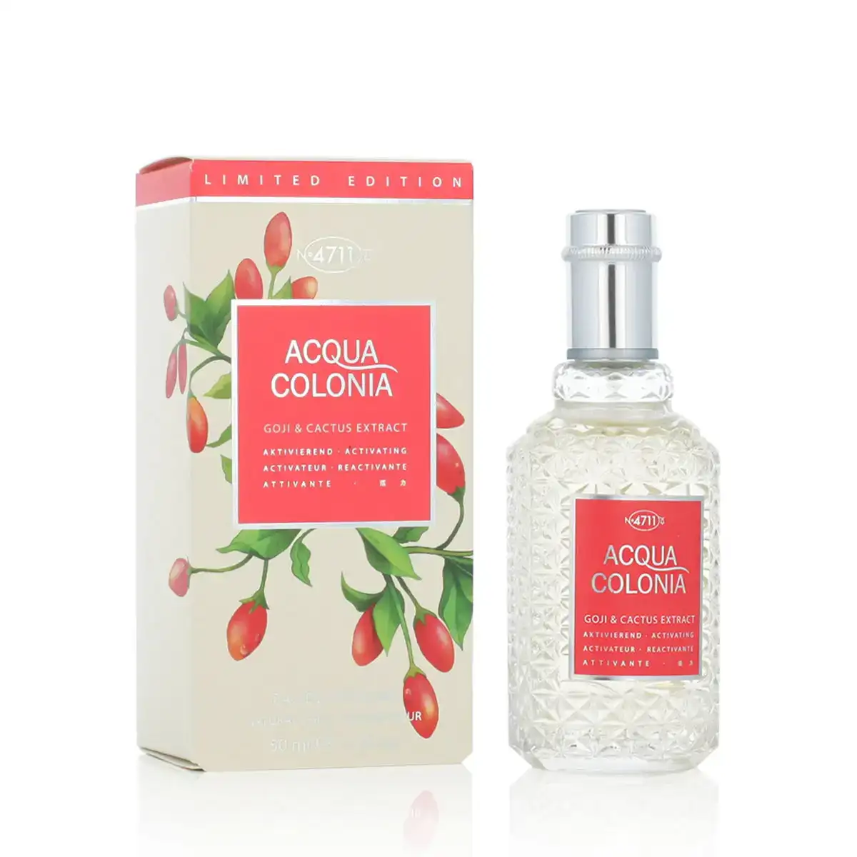 Parfum unisexe 4711 edc acqua colonia goji cactus extract 50 ml_2238. DIAYTAR COTE D'IVOIRE - L'Art de Choisir, l'Art de S'émerveiller. Explorez notre gamme de produits et laissez-vous émerveiller par des créations authentiques et des designs modernes.