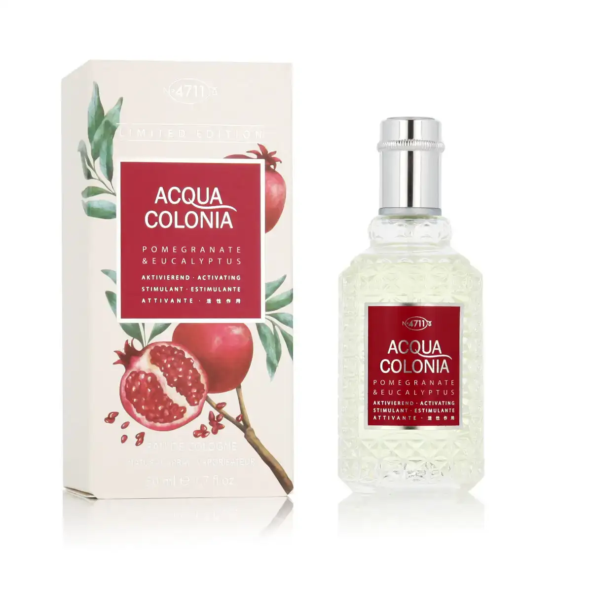 Parfum unisexe 4711 edc acqua colonia pomegranate eucalyptus 50 ml_5805. DIAYTAR COTE D'IVOIRE - L'Art de Magasiner sans Frontières. Parcourez notre vaste sélection d'articles et trouvez tout ce dont vous avez besoin, du chic à l'authentique, du moderne au traditionnel.