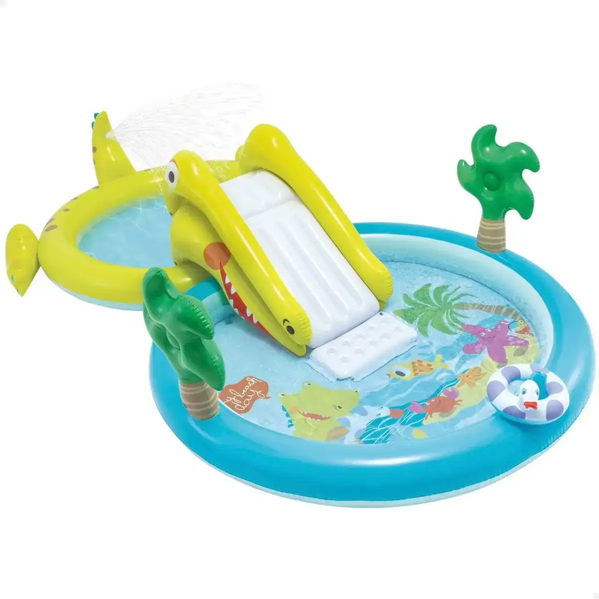 Pataugeoire gonflable pour enfants intex crocodile parc de jeux 175 x 74 x 323 cm_2501. DIAYTAR COTE D'IVOIRE - Votre Escale Shopping incontournable. Explorez notre boutique en ligne et dénichez des trésors qui reflètent la richesse culturelle et la modernité du Côte d'Ivoire.