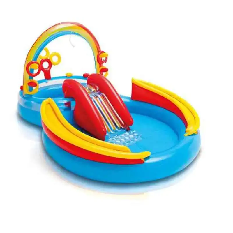 Pataugeoire gonflable pour enfants intex parc de jeux arc en ciel 297 x 135 x 193 cm 381 l_7722. DIAYTAR COTE D'IVOIRE - L'Essence de la Tradition et de la Modernité réunies. Explorez notre plateforme en ligne pour trouver des produits authentiques du Côte d'Ivoire, tout en découvrant les dernières tendances du monde moderne.