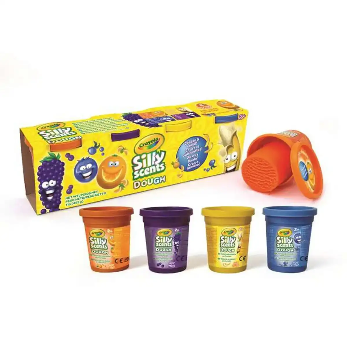 Pate a modeler en argile crayola silly scents 4 pieces_6783. DIAYTAR COTE D'IVOIRE - Votre Destination de Shopping Authentique au Côte d'Ivoire. Plongez dans notre boutique en ligne pour découvrir des produits qui célèbrent la riche culture et l'artisanat du pays.