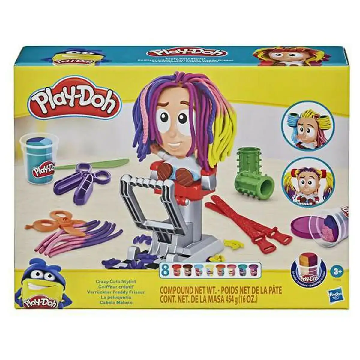 Pate a modeler en argile playdoh crazy cuts stylist play doh f1260_9043. DIAYTAR COTE D'IVOIRE - L'Art de Choisir, l'Art de S'émerveiller. Explorez notre gamme de produits et laissez-vous émerveiller par des créations authentiques et des designs modernes.