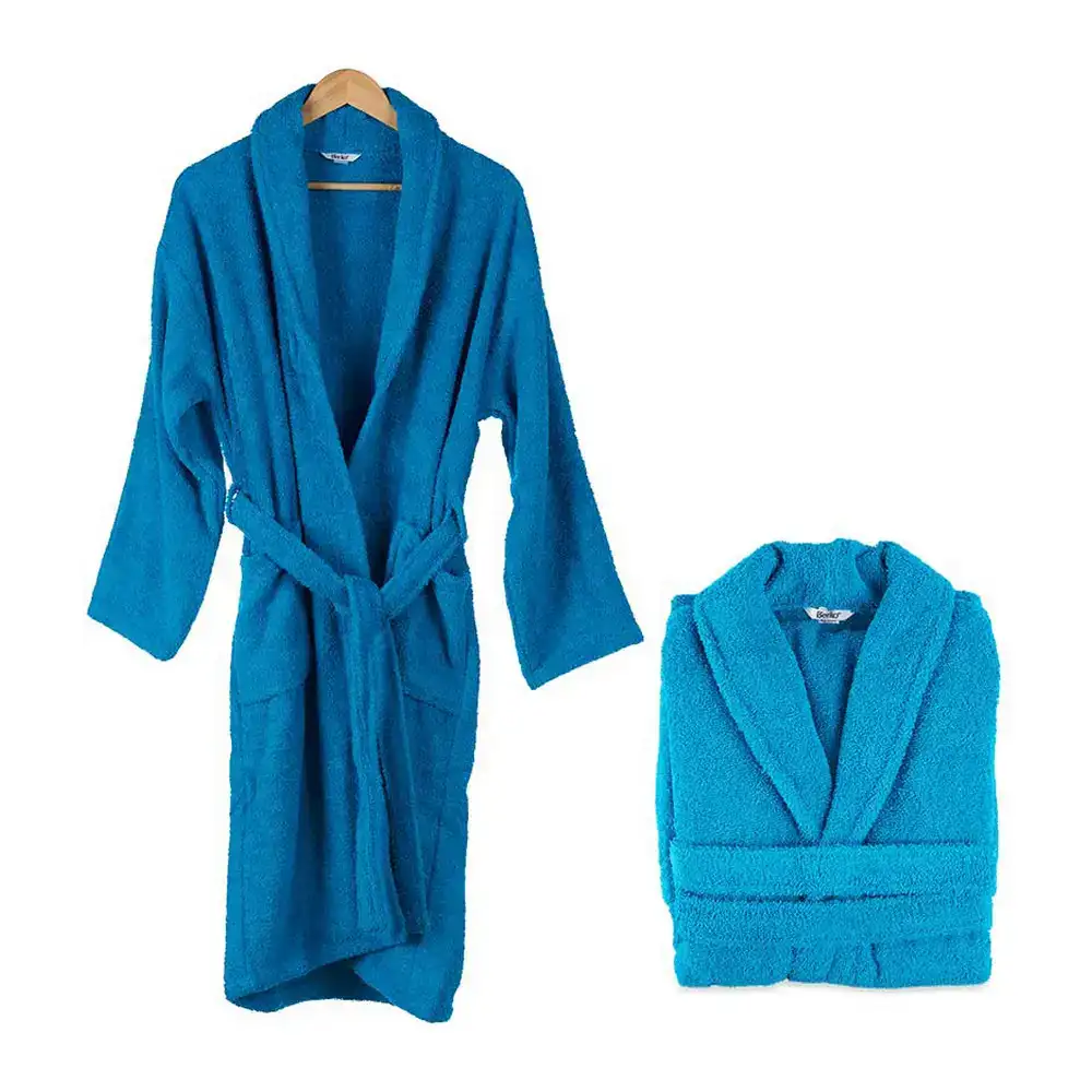 Peignoir de bain bleu m l _7970. DIAYTAR COTE D'IVOIRE - Où Chaque Produit est une Histoire à Raconter. Découvrez notre sélection de produits qui vous permettent de créer votre propre récit à travers vos achats.
