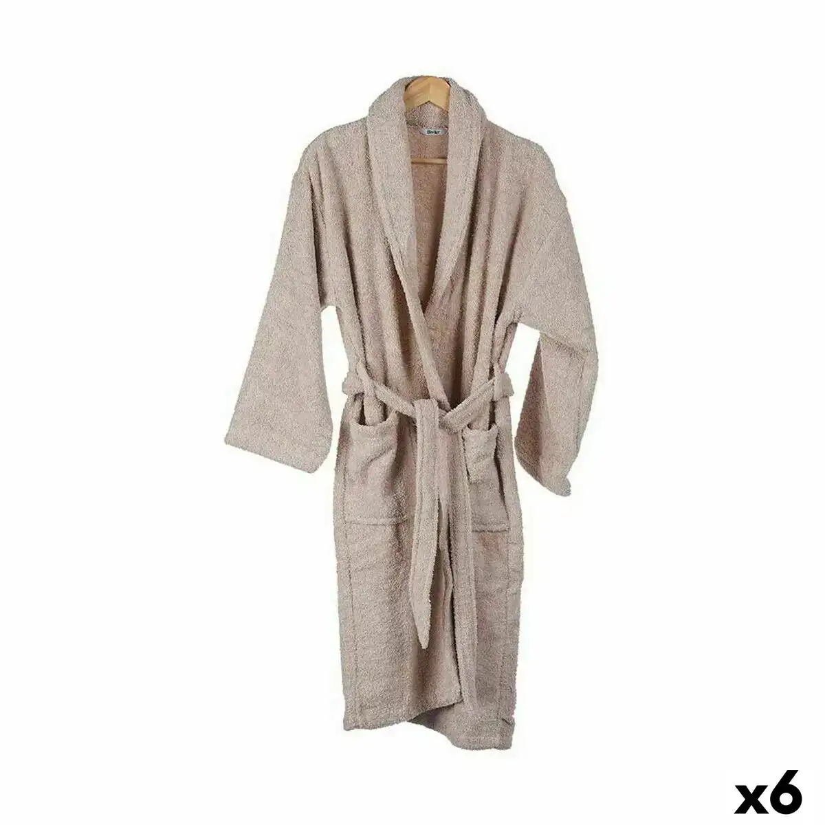 Peignoir de bain l xl beige 6 unites _2425. DIAYTAR COTE D'IVOIRE - L'Art de Choisir, l'Art de Vivre. Explorez notre univers de produits soigneusement sélectionnés pour vous offrir une expérience shopping riche et gratifiante.