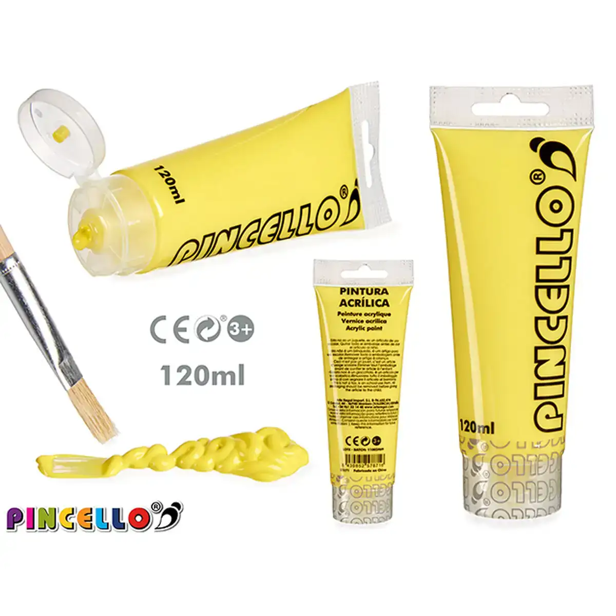 Peinture acrylique 6 x 4 x 16 cm jaune 120 ml_9455. Bienvenue sur DIAYTAR COTE D'IVOIRE - Où Chaque Produit a son Charme. Explorez notre sélection minutieuse et trouvez des articles qui vous séduisent et vous inspirent.