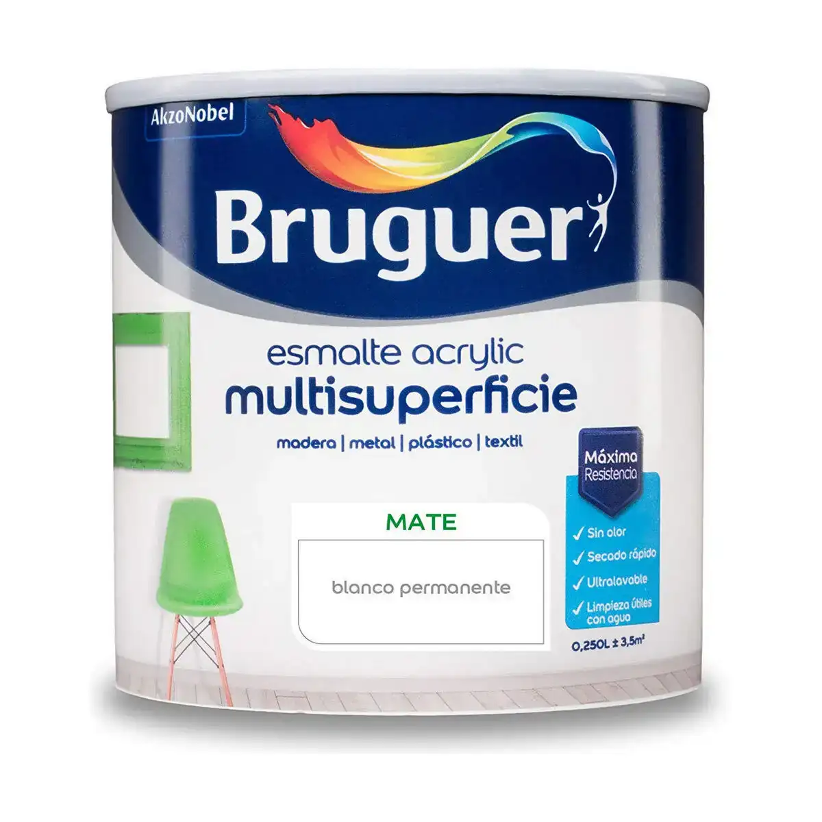 Peinture acrylique bruguer 5160685 250 ml permanent white mat_6578. DIAYTAR COTE D'IVOIRE - Votre Passage vers l'Exceptionnel. Naviguez à travers notre sélection minutieuse et découvrez des articles qui apportent une touche spéciale à chaque instant de votre vie.
