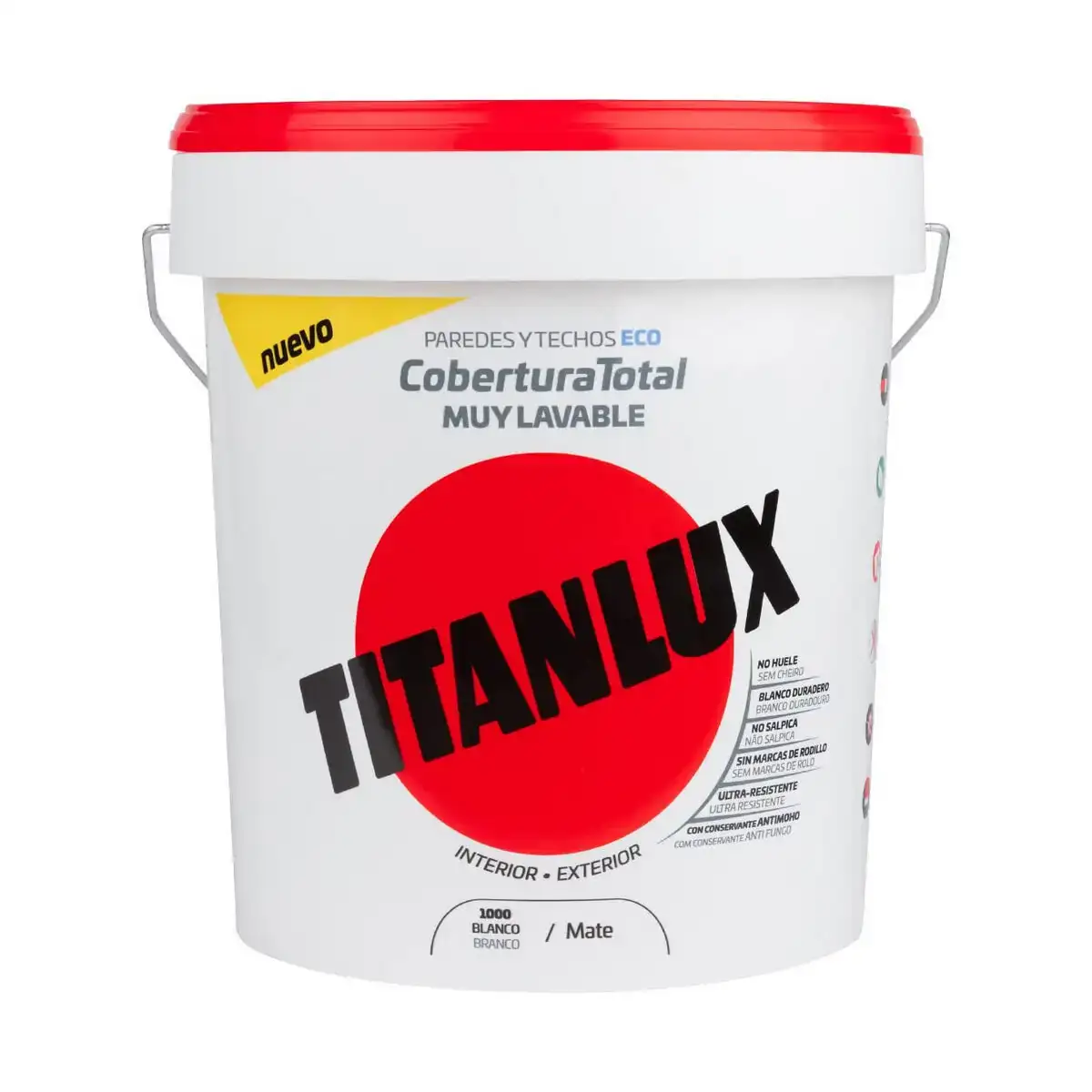 Peinture acrylique titan 06t100005 plafond paroi lavable blanc mat 4 l_2425. Bienvenue chez DIAYTAR COTE D'IVOIRE - Où Chaque Produit a son Histoire. Découvrez notre sélection unique et trouvez des articles qui racontent la richesse culturelle et artistique du Côte d'Ivoire.