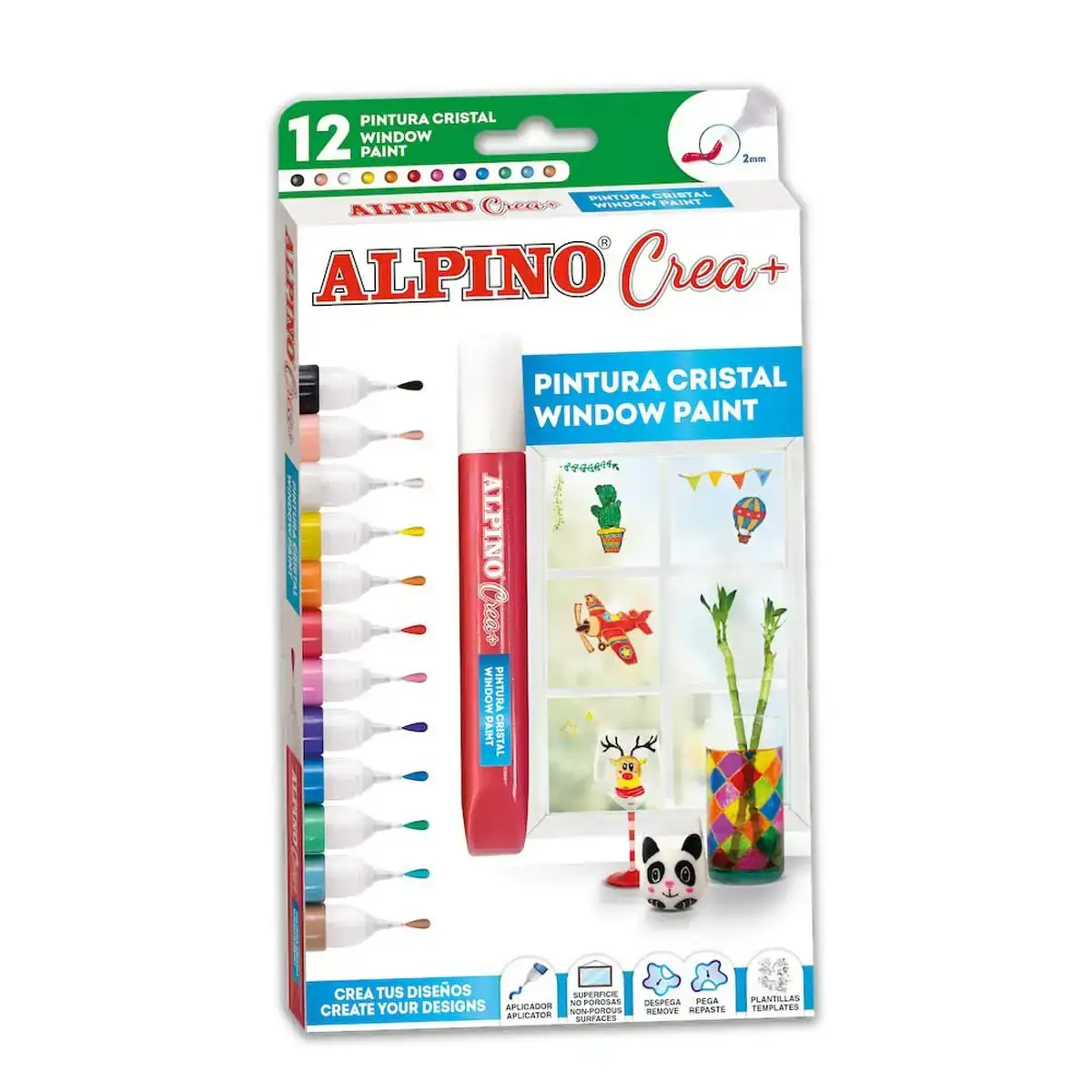 Peinture alpino crea verre multicouleur_8730. DIAYTAR COTE D'IVOIRE - L'Art de Vivre le Shopping Inspiré. Parcourez notre catalogue et choisissez des produits qui reflètent votre passion pour la beauté et l'authenticité.