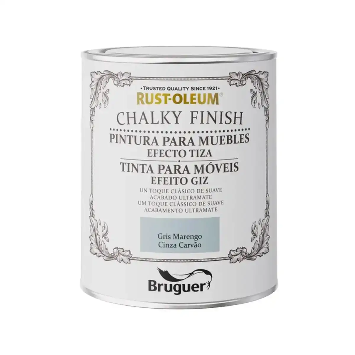 Peinture bruguer rust oleum chalky finish 5733887 meubles 750 ml gris anthracite_9103. DIAYTAR COTE D'IVOIRE - L'Art de Vivre le Shopping Authentique. Découvrez notre boutique en ligne et trouvez des produits qui célèbrent la culture et l'héritage du Côte d'Ivoire.