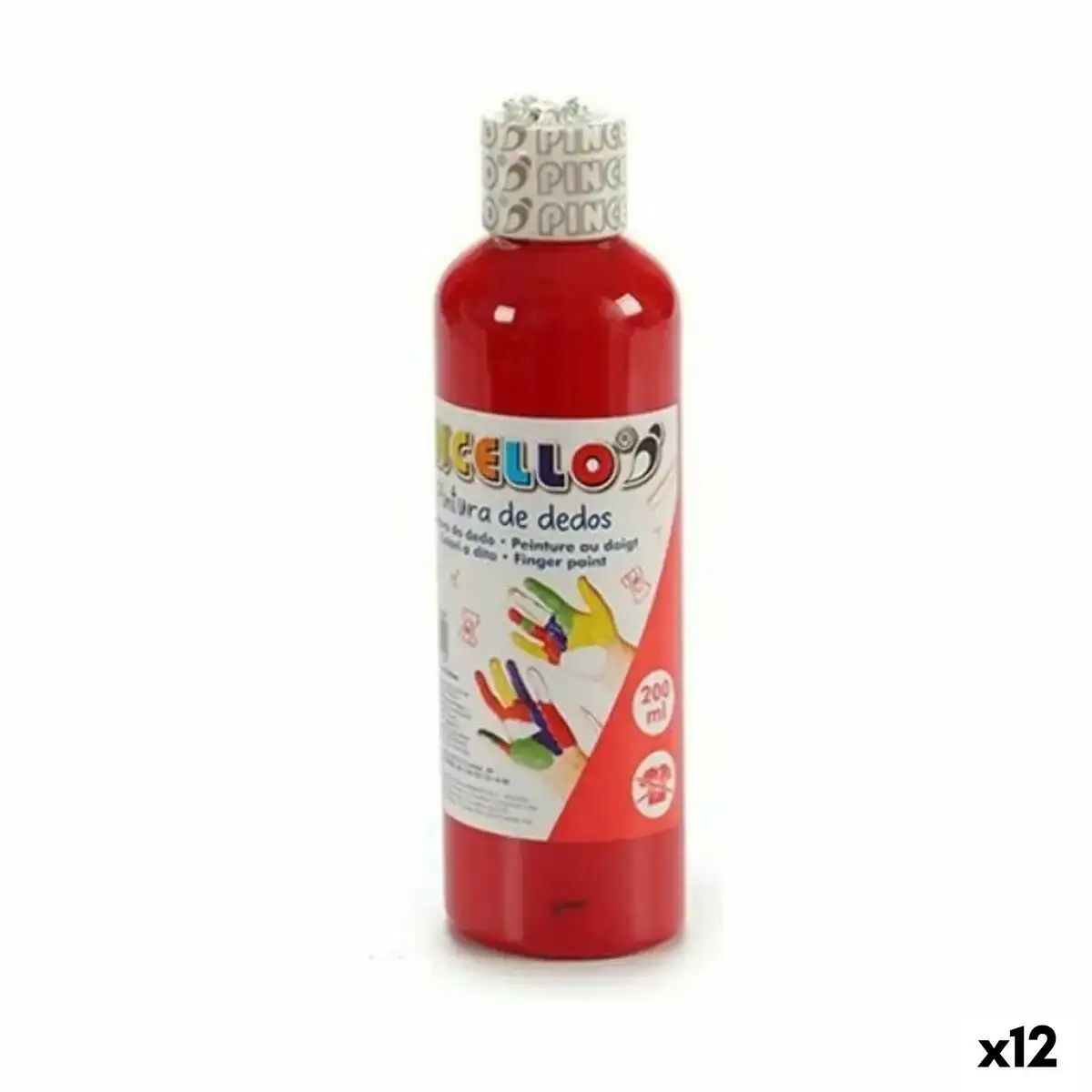Peinture pour doigts 200 ml rouge 12 unites_4739. DIAYTAR COTE D'IVOIRE - Un Monde de Possibilités à Portée de Clic. Parcourez notre site web pour découvrir des sélections infinies, de l'épicerie aux bijoux, et vivez une expérience d'achat sans pareil.