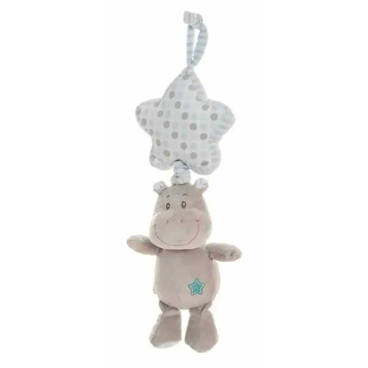 Peluche hochet hippo etoile bleu 35 cm_1895. DIAYTAR COTE D'IVOIRE - Votre Destination pour un Shopping Inoubliable. Naviguez à travers notre catalogue et choisissez des produits qui vous marquent par leur originalité.