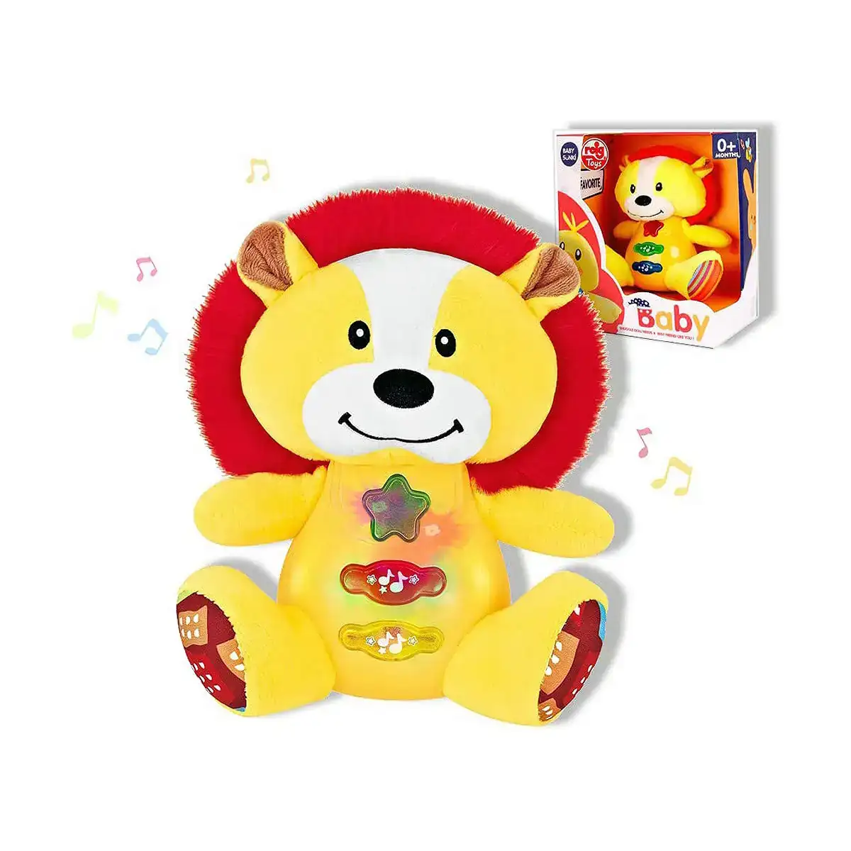 Peluche musicale reig lion_5321. DIAYTAR COTE D'IVOIRE - L'Équilibre Parfait entre Tradition et Modernité. Explorez notre collection pour trouver des produits qui incarnent la culture et la contemporanéité du Côte d'Ivoire.