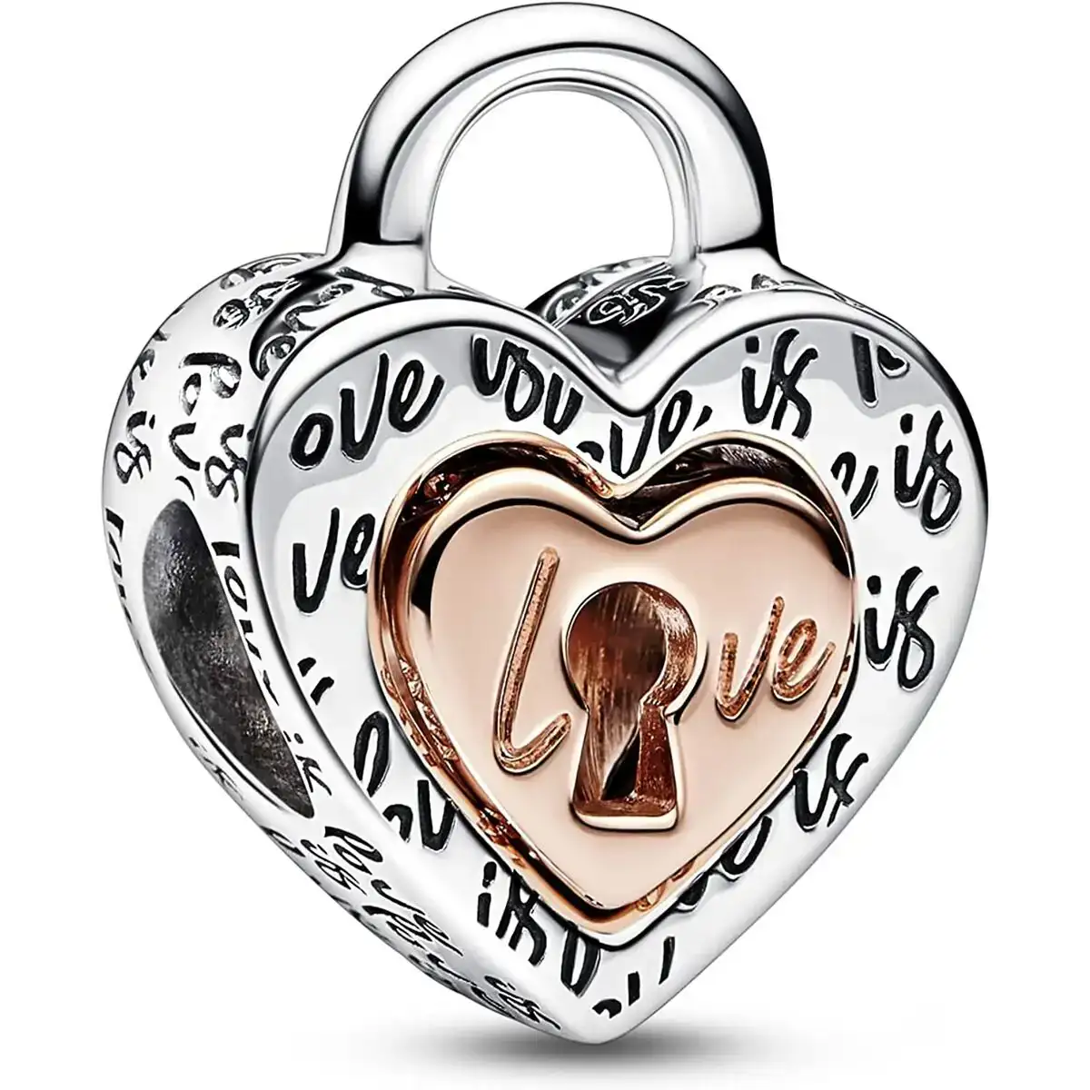 Pendentif femme pandora two tone padlock splittable heart_1951. Bienvenue sur DIAYTAR COTE D'IVOIRE - Où Chaque Produit a son Charme. Explorez notre sélection minutieuse et trouvez des articles qui vous séduisent et vous inspirent.