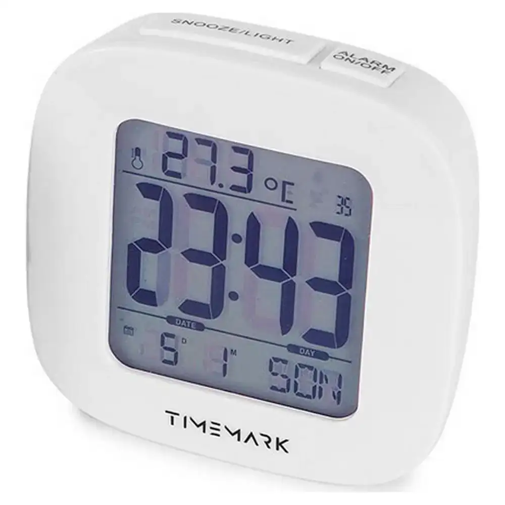 Pendule reveil timemark blanc 9 5 x 9 5 x 4 cm _4109. DIAYTAR COTE D'IVOIRE - Votre Plateforme Shopping Engagée. Explorez notre catalogue et choisissez des produits qui reflètent notre dévouement envers la qualité et la satisfaction du client.