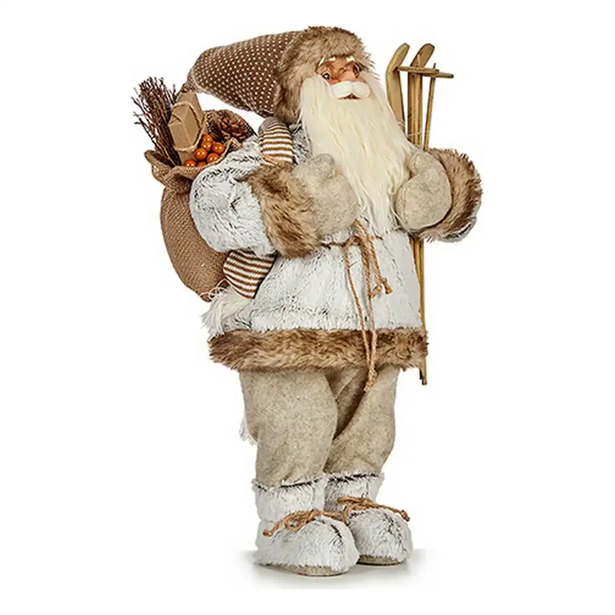 Pere noel 22 x 62 x 28 cm marron blanc plastique_9581. Entrez dans le Monde de DIAYTAR COTE D'IVOIRE - Où Chaque Produit Raconte une Histoire Unique. Explorez notre sélection et laissez-vous transporter par des récits à travers les articles que vous choisissez.