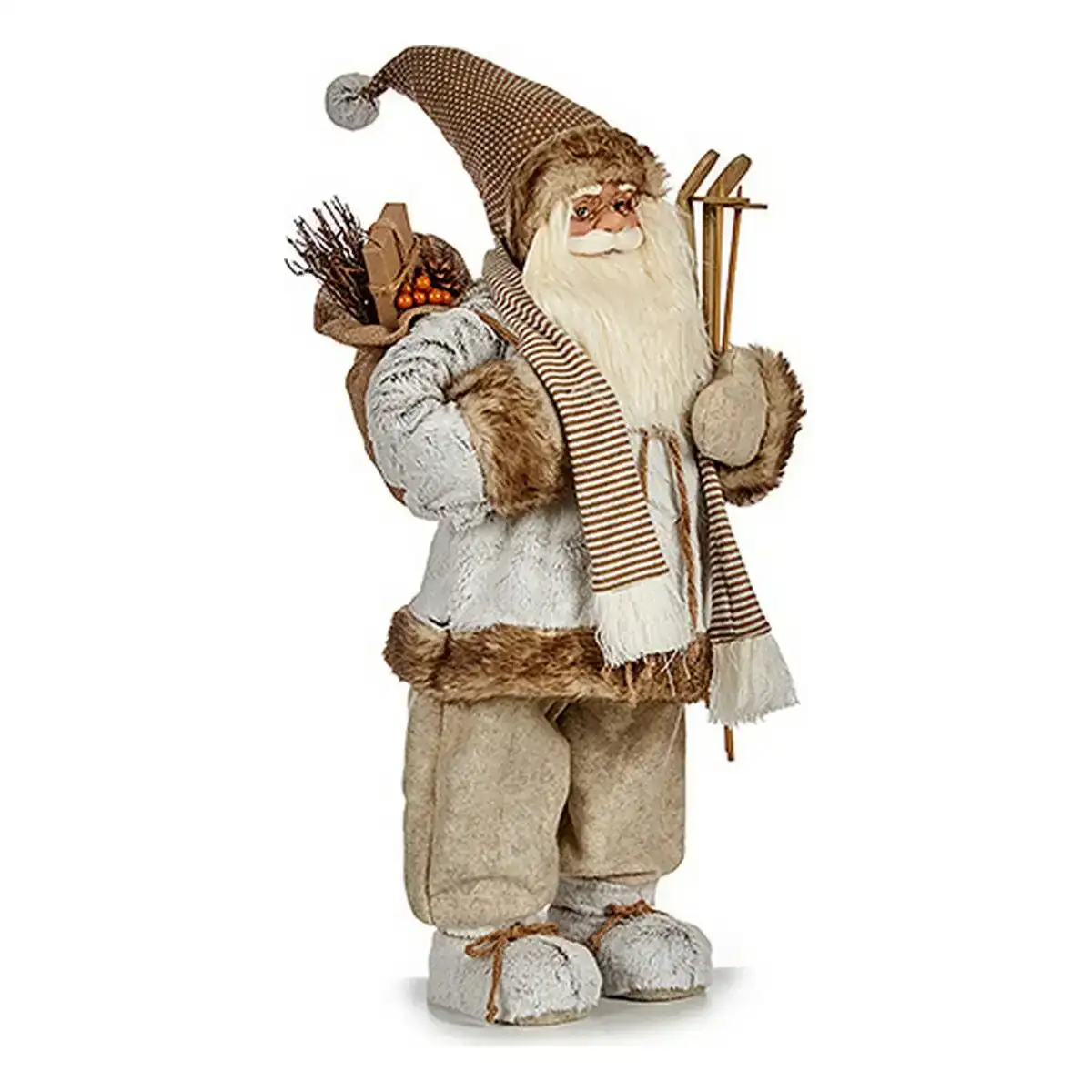 Pere noel 30 x 90 x 40 cm marron blanc plastique_8570. Bienvenue sur DIAYTAR COTE D'IVOIRE - Votre Évasion Shopping Personnalisée. Parcourez notre collection unique et trouvez des articles qui reflètent votre style et votre individualité.
