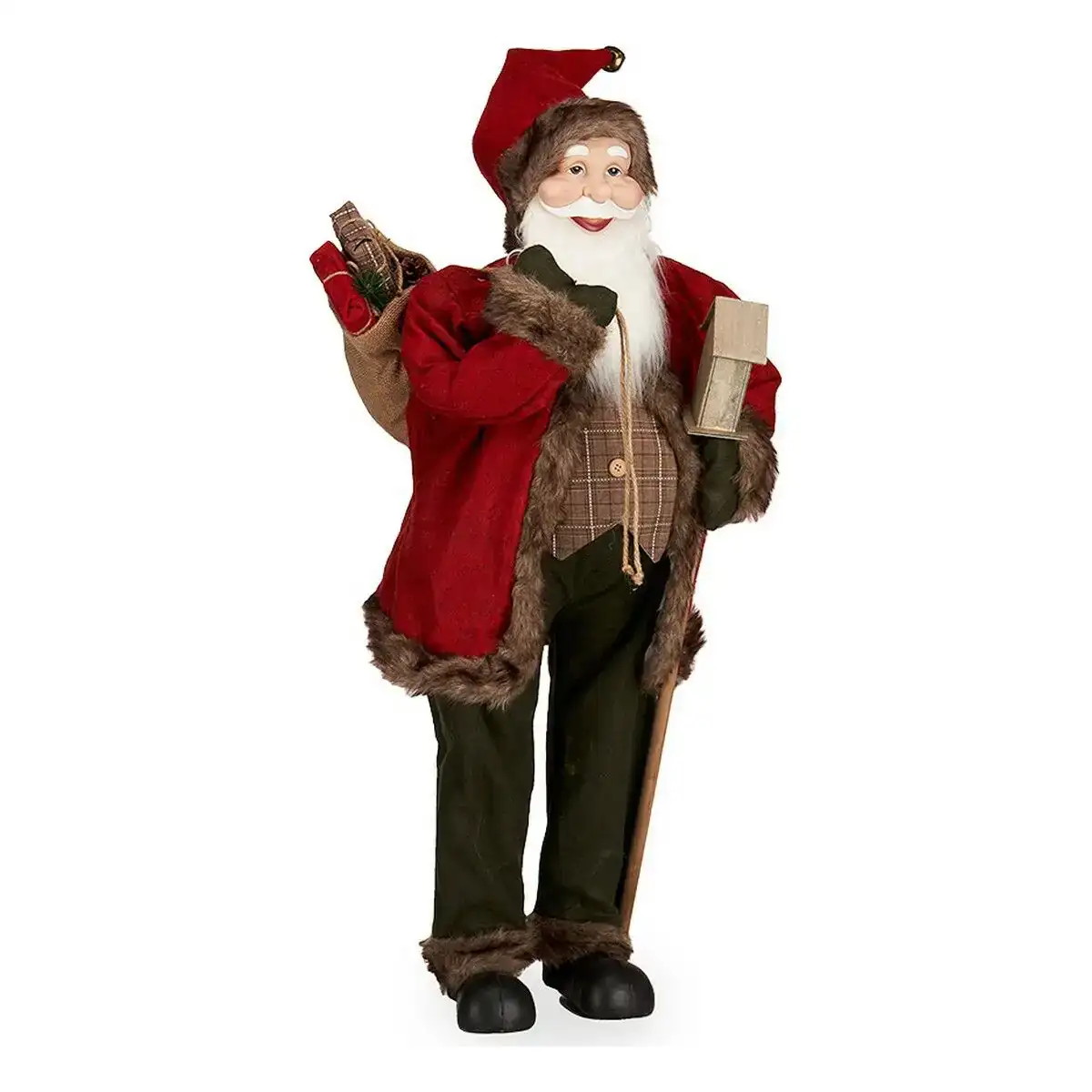 Pere noel 40 x 95 x 37 cm rouge marron vert plastique_2582. DIAYTAR COTE D'IVOIRE - Où Chaque Sélection est une Victoire. Découvrez notre boutique en ligne et trouvez des articles qui vous rendent la vie plus belle, un choix à la fois.