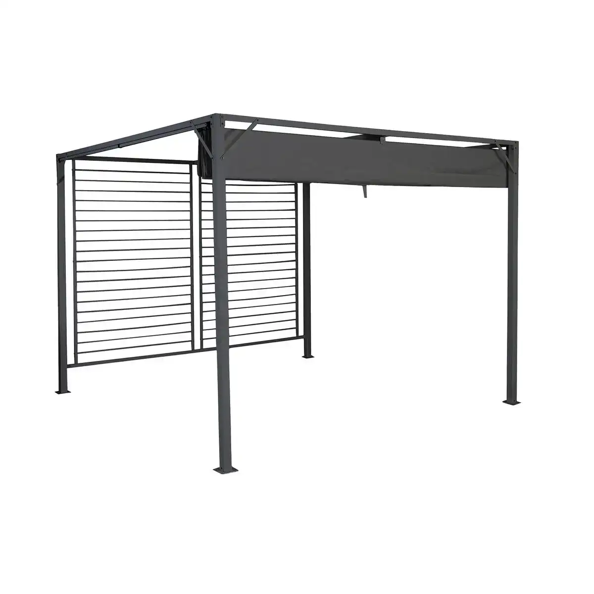 Pergola dkd home decor gris 300 x 300 x 230 cm acier_2892. DIAYTAR COTE D'IVOIRE - L'Artisanat à Portée de Clic. Découvrez notre boutique en ligne pour trouver des produits uniques qui célèbrent la créativité et l'artisanat sénégalais.