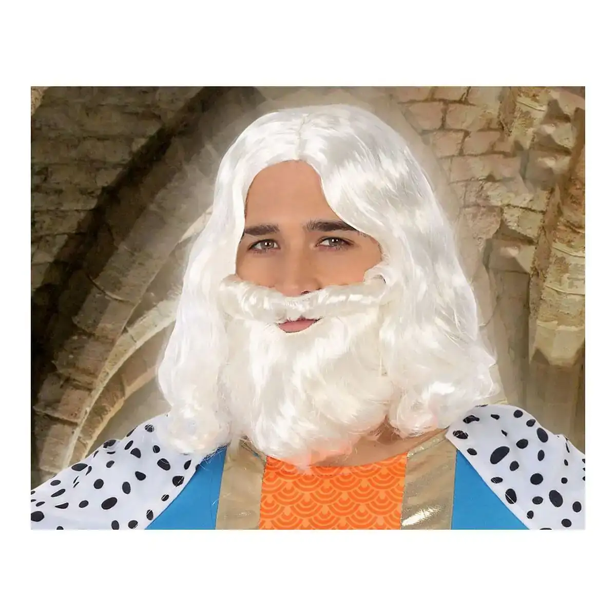 Perruque avec barbe c p peluca rey mago blanco 39891 roi mage blanc_1272. DIAYTAR COTE D'IVOIRE - Là où Choisir est une Célébration de l'Artisanat. Explorez notre gamme variée et choisissez des produits qui incarnent la tradition et le talent des artisans du Côte d'Ivoire.