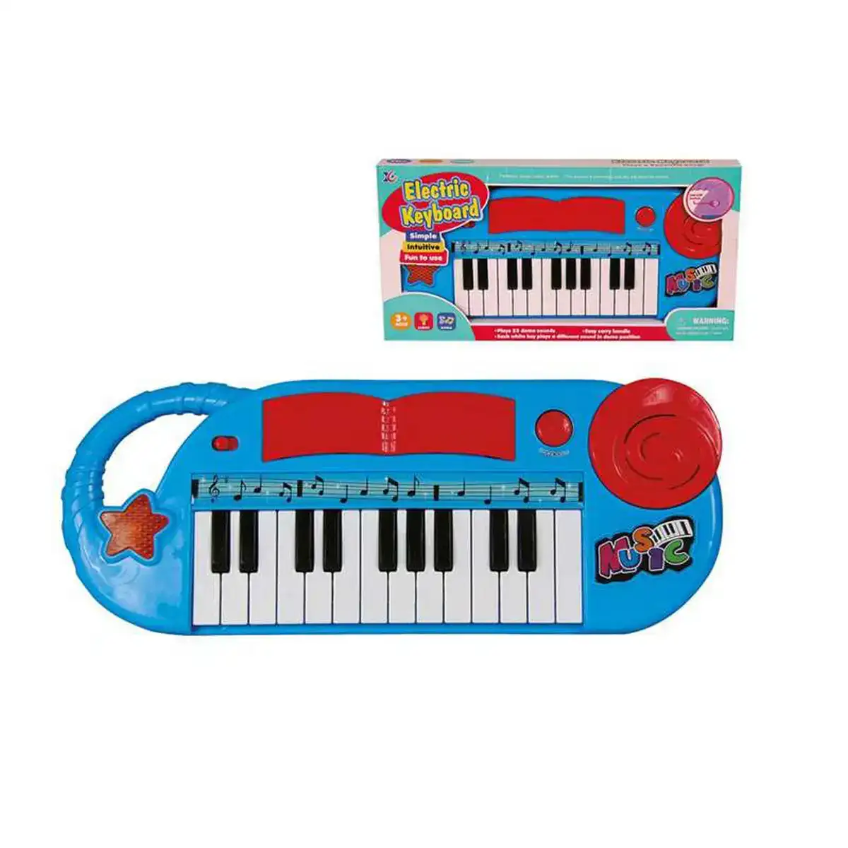Piano electronique bleu lumieres avec son 35 x 14 cm _8697. Bienvenue chez DIAYTAR COTE D'IVOIRE - Où le Shopping Devient un Plaisir. Découvrez notre boutique en ligne et trouvez des trésors qui égaieront chaque jour de votre vie.
