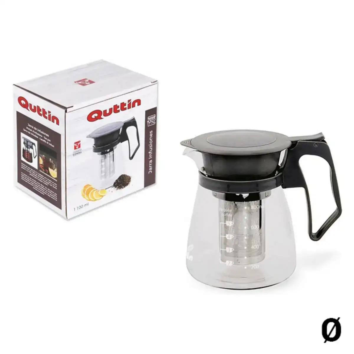 Pichet a infusion quttin verre noire_4697. DIAYTAR COTE D'IVOIRE - Là où Chaque Produit est une Trouvaille Unique. Découvrez notre boutique en ligne et trouvez des articles qui vous distinguent par leur originalité.