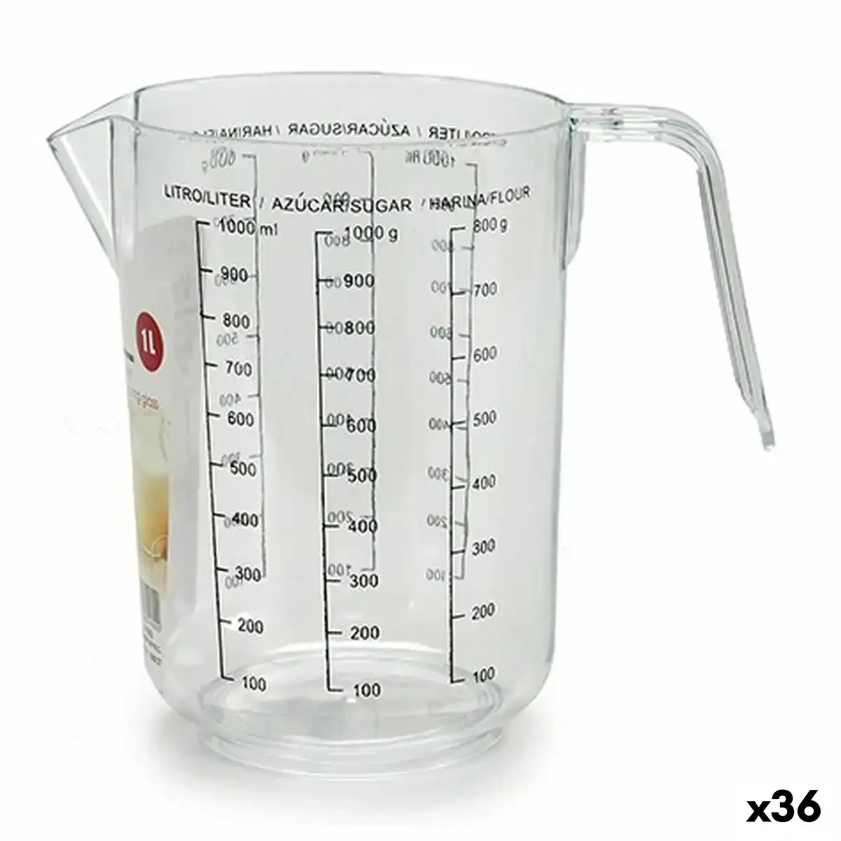 Pichet gradue plastique 1 l 36 unites _8813. DIAYTAR COTE D'IVOIRE - L'Art de Choisir, l'Art de Vivre. Explorez notre univers de produits soigneusement sélectionnés pour vous offrir une expérience shopping riche et gratifiante.