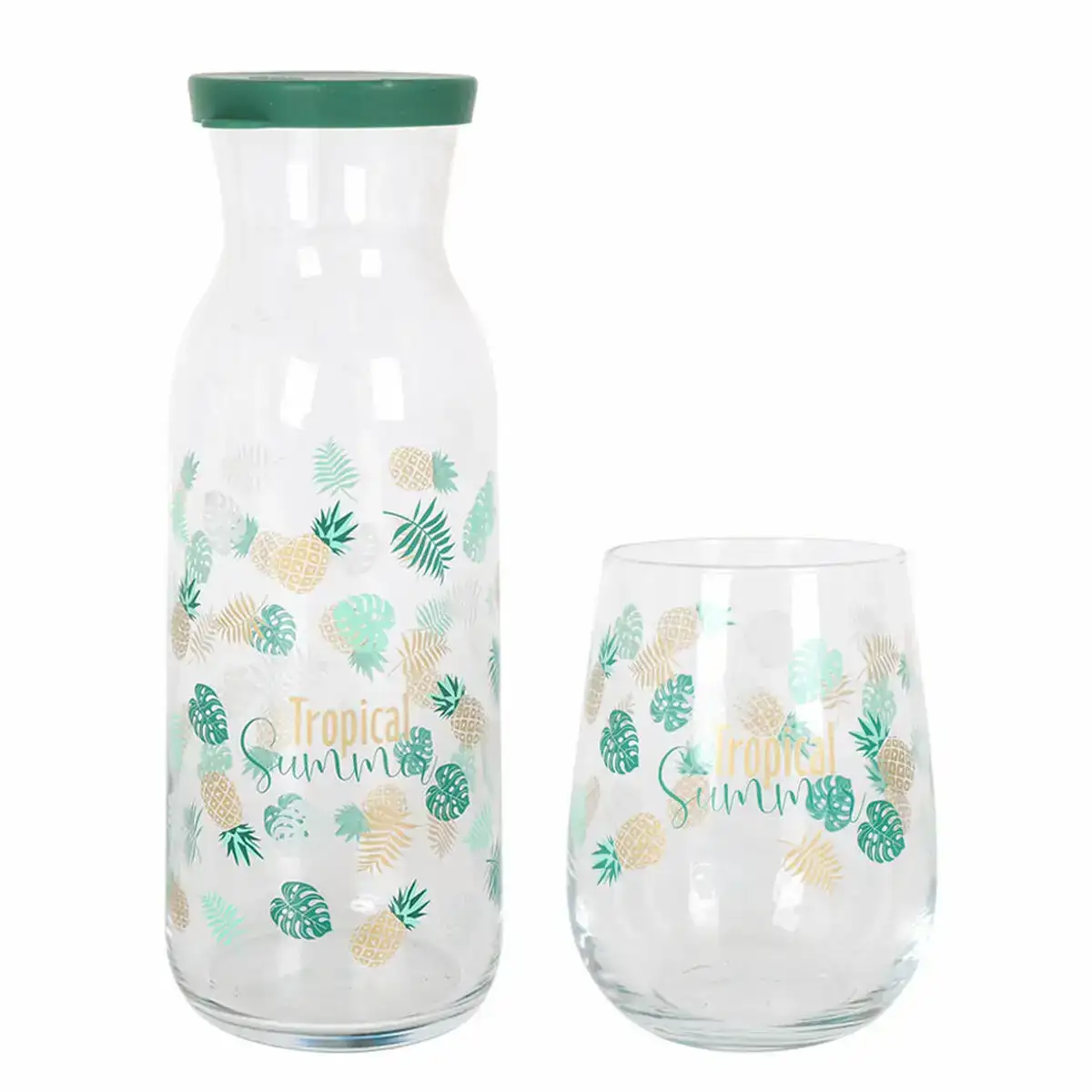 Pichet lav tropical summer 475 ml verres o 7 x 11 cm _5376. DIAYTAR COTE D'IVOIRE - Là où Choisir est un Acte d'Amour pour le Côte d'Ivoire. Explorez notre gamme et choisissez des produits qui célèbrent la culture et l'artisanat du pays.