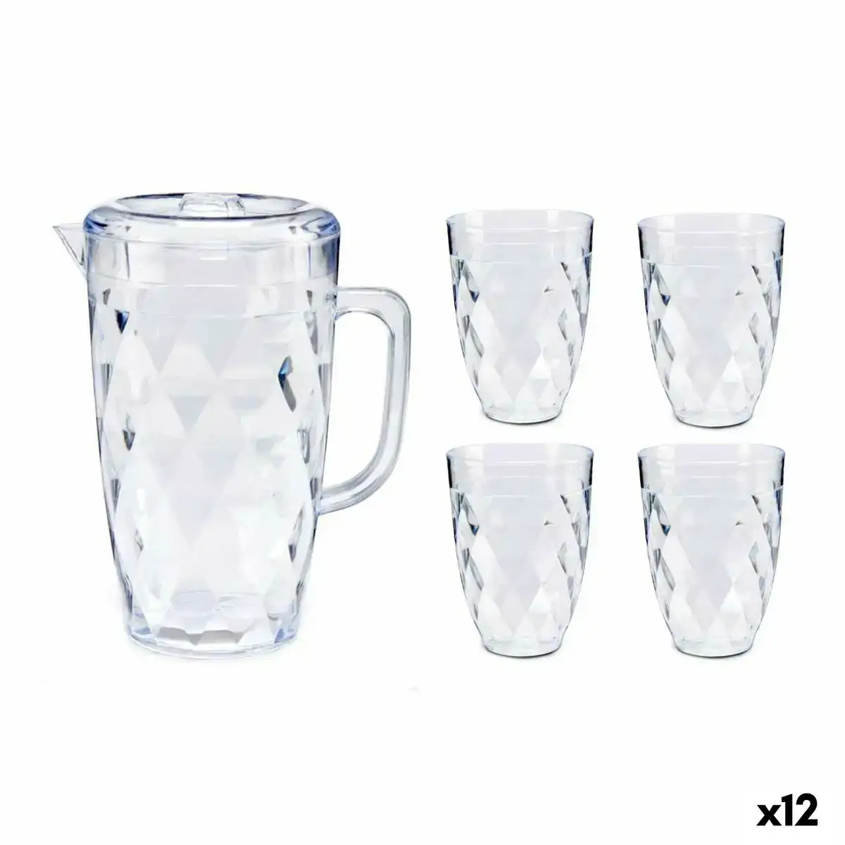 Pichet lot transparent plastique 12 unites _5414. Bienvenue sur DIAYTAR COTE D'IVOIRE - Où le Shopping est une Affaire Personnelle. Découvrez notre sélection et choisissez des produits qui reflètent votre unicité et votre individualité.