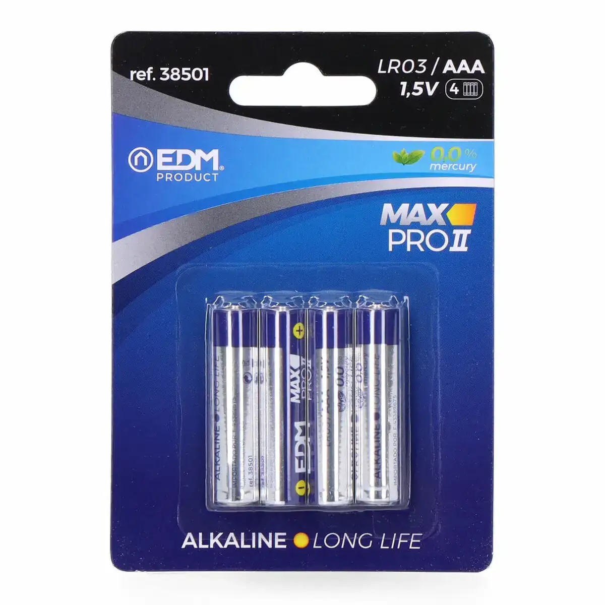 Piles alcalines edm max pro ii long life lr03_6533. DIAYTAR COTE D'IVOIRE - Votre Passage vers le Chic et l'Élégance. Naviguez à travers notre boutique en ligne pour trouver des produits qui ajoutent une touche sophistiquée à votre style.