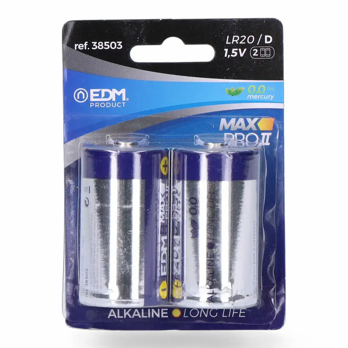 Piles alcalines edm max pro ii long life lr20 1 5 v type d 2 unites _6306. DIAYTAR COTE D'IVOIRE - Là où Chaque Produit a son Propre Éclat. Explorez notre boutique en ligne et trouvez des articles qui ajoutent de la brillance à votre quotidien.