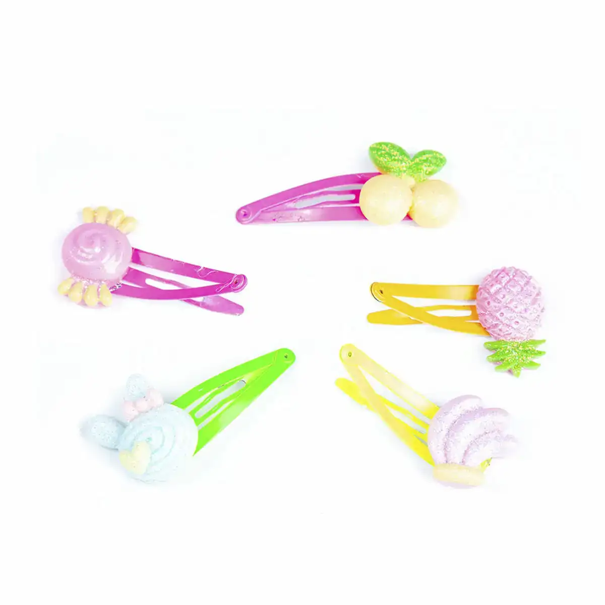 Pinces a cheveux inca fruits 5 pieces _9102. DIAYTAR COTE D'IVOIRE - Où Choisir est une Célébration de l'Artisanat Local. Découvrez notre boutique en ligne et choisissez des produits qui incarnent la passion des artisans sénégalais.