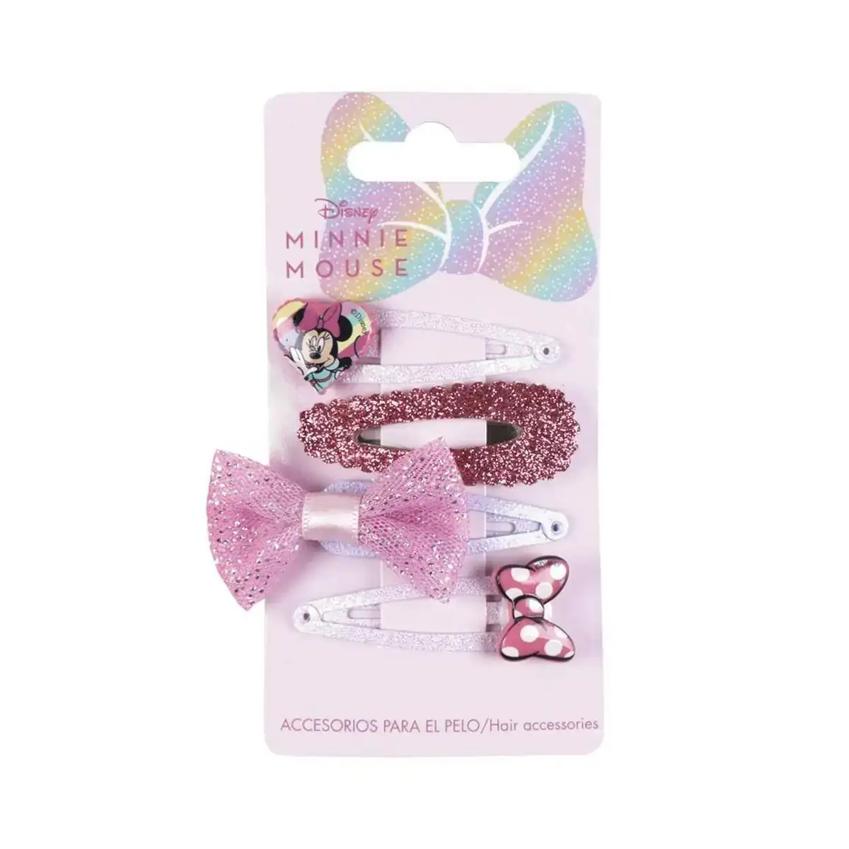 Pinces a cheveux minnie mouse 4 pieces_8892. DIAYTAR COTE D'IVOIRE - Où l'Élégance se Mêle à l'Authenticité. Naviguez à travers notre boutique en ligne et choisissez des produits qui incarnent le style et la tradition du Côte d'Ivoire.