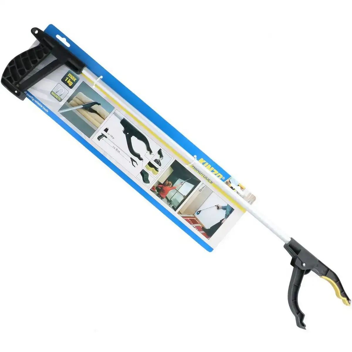Pinces de serrage kinzo poignee argente acier inoxydable aluminium 76 cm_2287. DIAYTAR COTE D'IVOIRE - L'Art de Vivre le Shopping Authentique. Découvrez notre boutique en ligne et trouvez des produits qui incarnent la passion et le savoir-faire du Côte d'Ivoire.