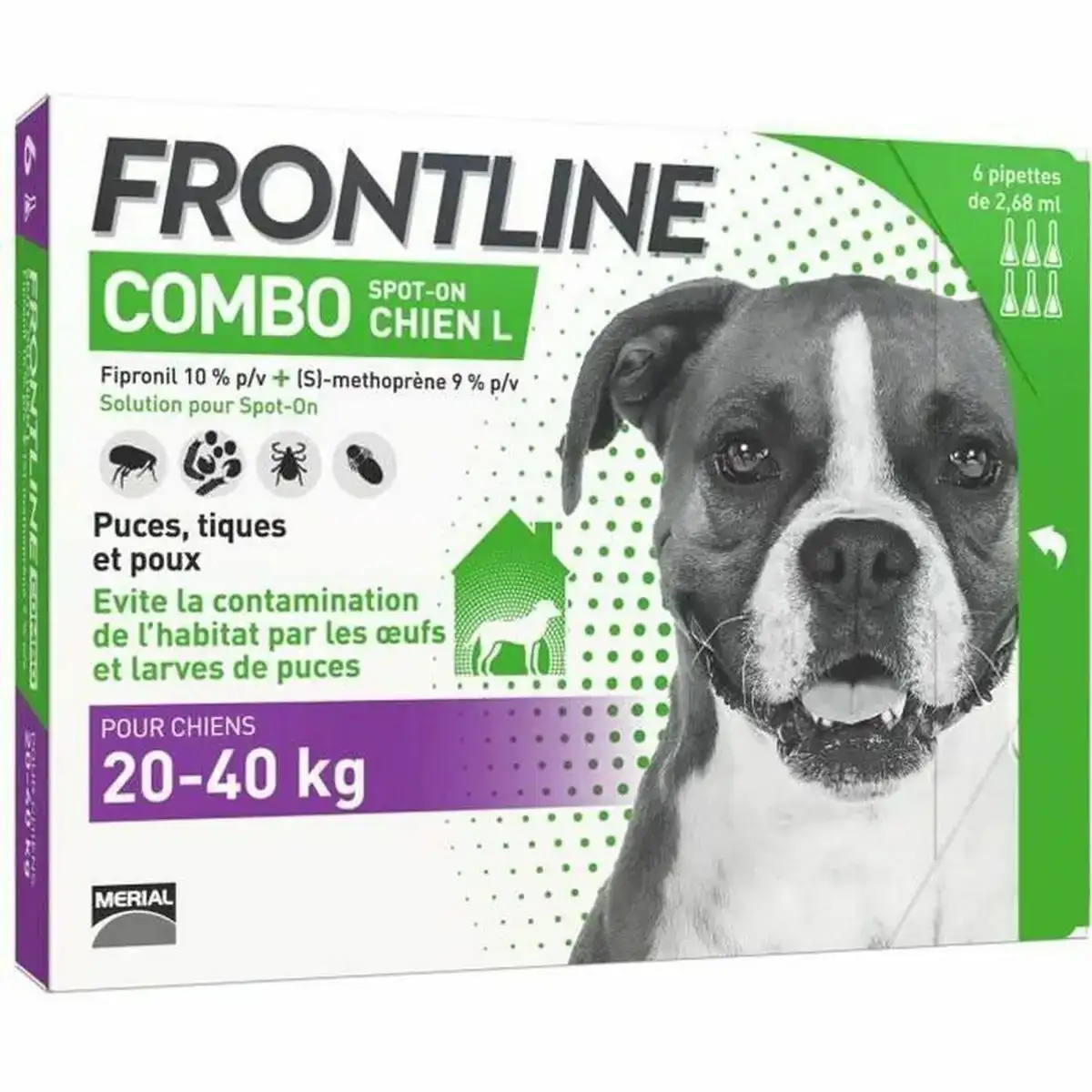 Pipette pour chien frontline combo 20 40 kg 6 unites_8536. Bienvenue sur DIAYTAR COTE D'IVOIRE - Votre Galerie Shopping Personnalisée. Découvrez un monde de produits diversifiés qui expriment votre style unique et votre passion pour la qualité.