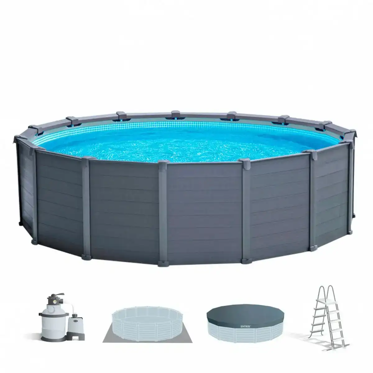 Piscine demontable intex 478 x 124 x 478 cm_8052. DIAYTAR COTE D'IVOIRE - Où Choisir Devient un Plaisir. Découvrez notre boutique en ligne et choisissez parmi une variété de produits qui satisferont tous vos besoins.