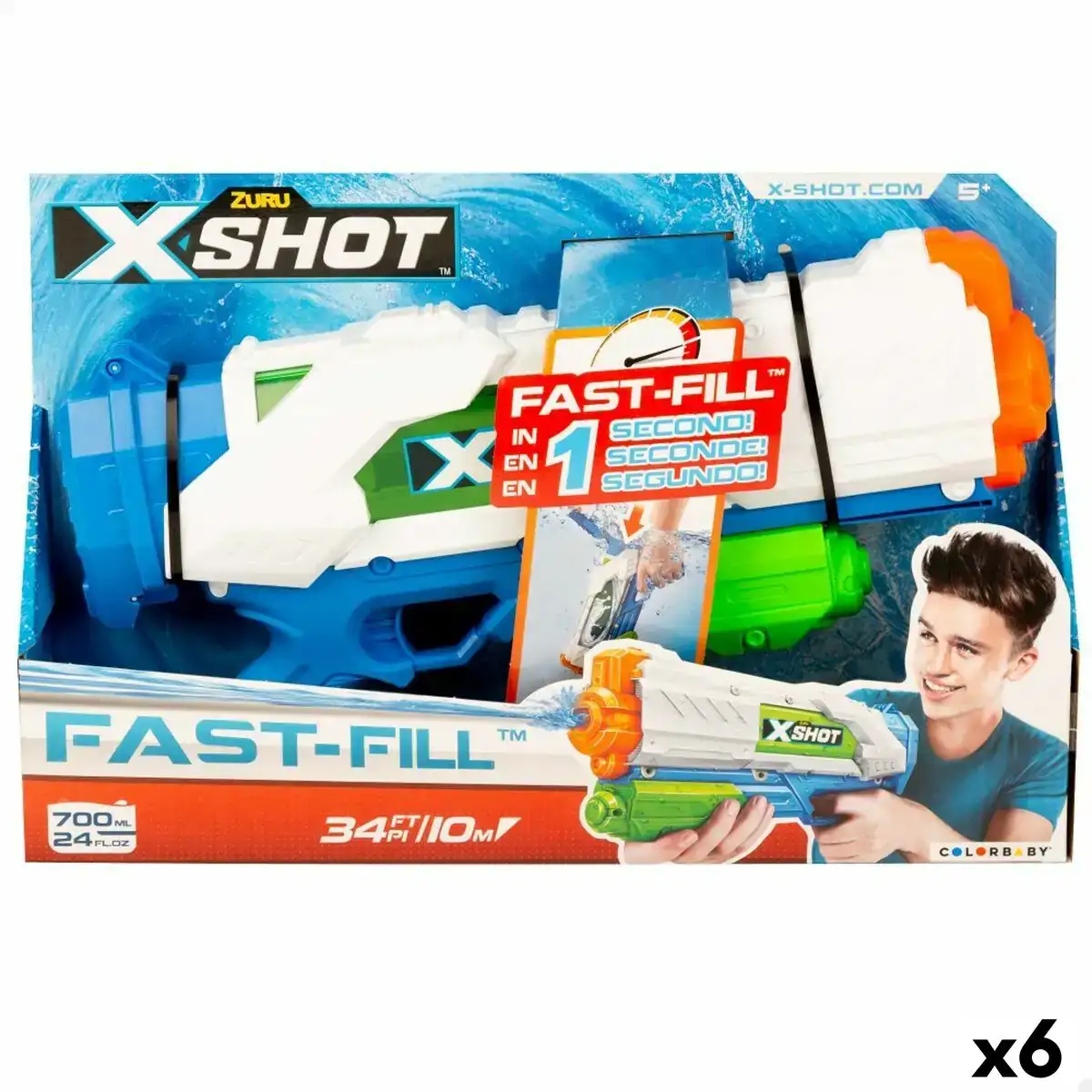Pistolet a eau zuru fast fill 39 x 21 x 6 cm 6 unites _1723. DIAYTAR COTE D'IVOIRE - Où la Mode et le Confort se Rencontrent. Plongez dans notre univers de produits et trouvez des articles qui vous habillent avec style et aisance.