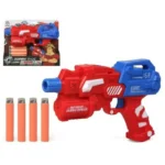 Pistolet a flechettes bleu rouge 23 x 20 cm _8937. Bienvenue chez DIAYTAR COTE D'IVOIRE - Où Chaque Objet a sa Propre Histoire. Découvrez notre sélection soigneusement choisie et choisissez des produits qui racontent le patrimoine sénégalais.