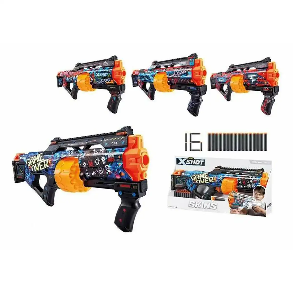 Pistolet a flechettes zuru x shot skins last stand 55 x 22 x 5 cm_7634. Entrez dans le Monde de DIAYTAR COTE D'IVOIRE - Où la Satisfaction est la Priorité. Explorez notre sélection pensée pour vous offrir une expérience de shopping qui va au-delà de vos attentes.