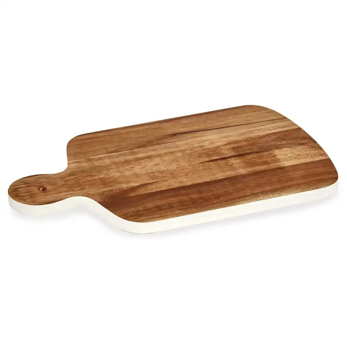 Planche a decouper marron blanc 25 7 x 1 5 x 40 cm bois d acacia_7906. DIAYTAR COTE D'IVOIRE - L'Art de Vivre le Shopping Inspiré. Parcourez notre catalogue et choisissez des produits qui reflètent votre passion pour la beauté et l'authenticité.