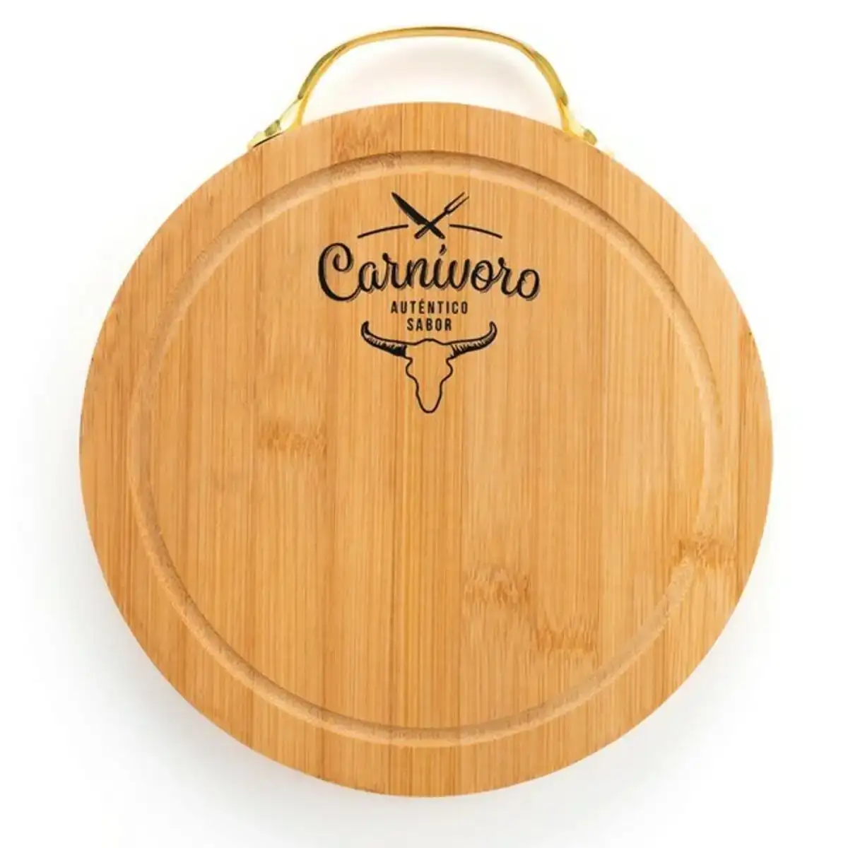 Planche a decouper quid carnivoro marron bois acier 22 x 2 cm_4307. DIAYTAR COTE D'IVOIRE - Où Choisir Devient une Découverte. Explorez notre boutique en ligne et trouvez des articles qui vous surprennent et vous ravissent à chaque clic.