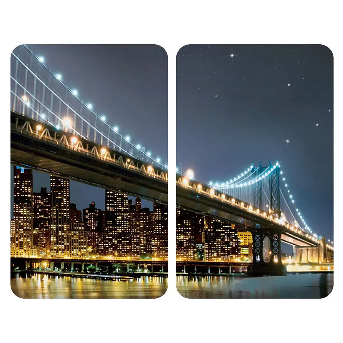 Planche a decouper wenko brooklyn bridge 30 x 52 cm verre trempe 2 unites _5314. DIAYTAR COTE D'IVOIRE - Où Choisir Devient une Découverte. Explorez notre boutique en ligne et trouvez des articles qui vous surprennent et vous ravissent à chaque clic.